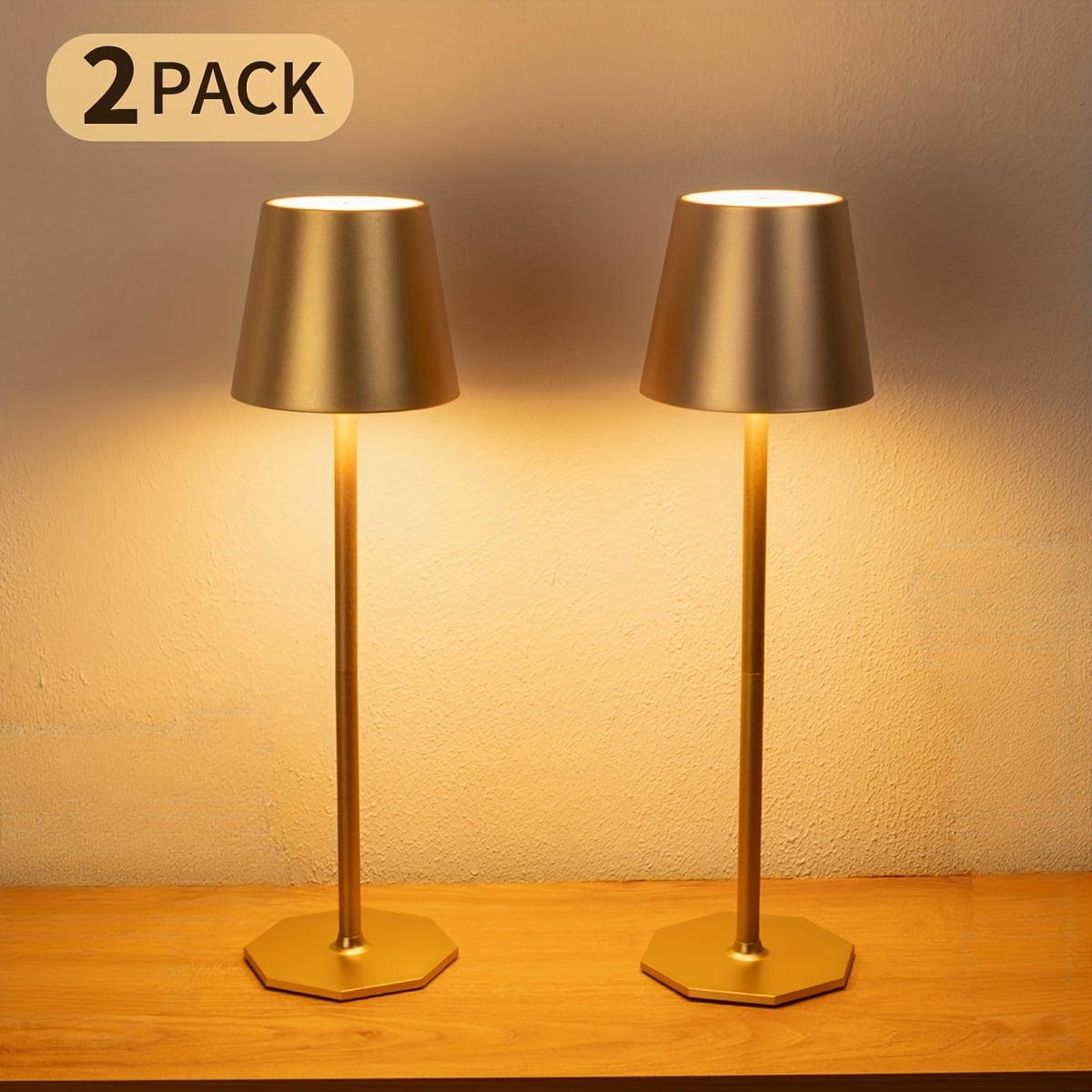 6000mAh Cordless Table Lamps 2-Pack product image